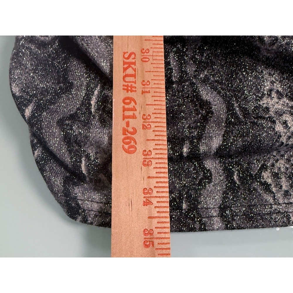 Valiant Paris Snake Print Ruched Bodycon Mini Dress Long Sleeve Gray - Sz Medium - Picture 14 of 16
